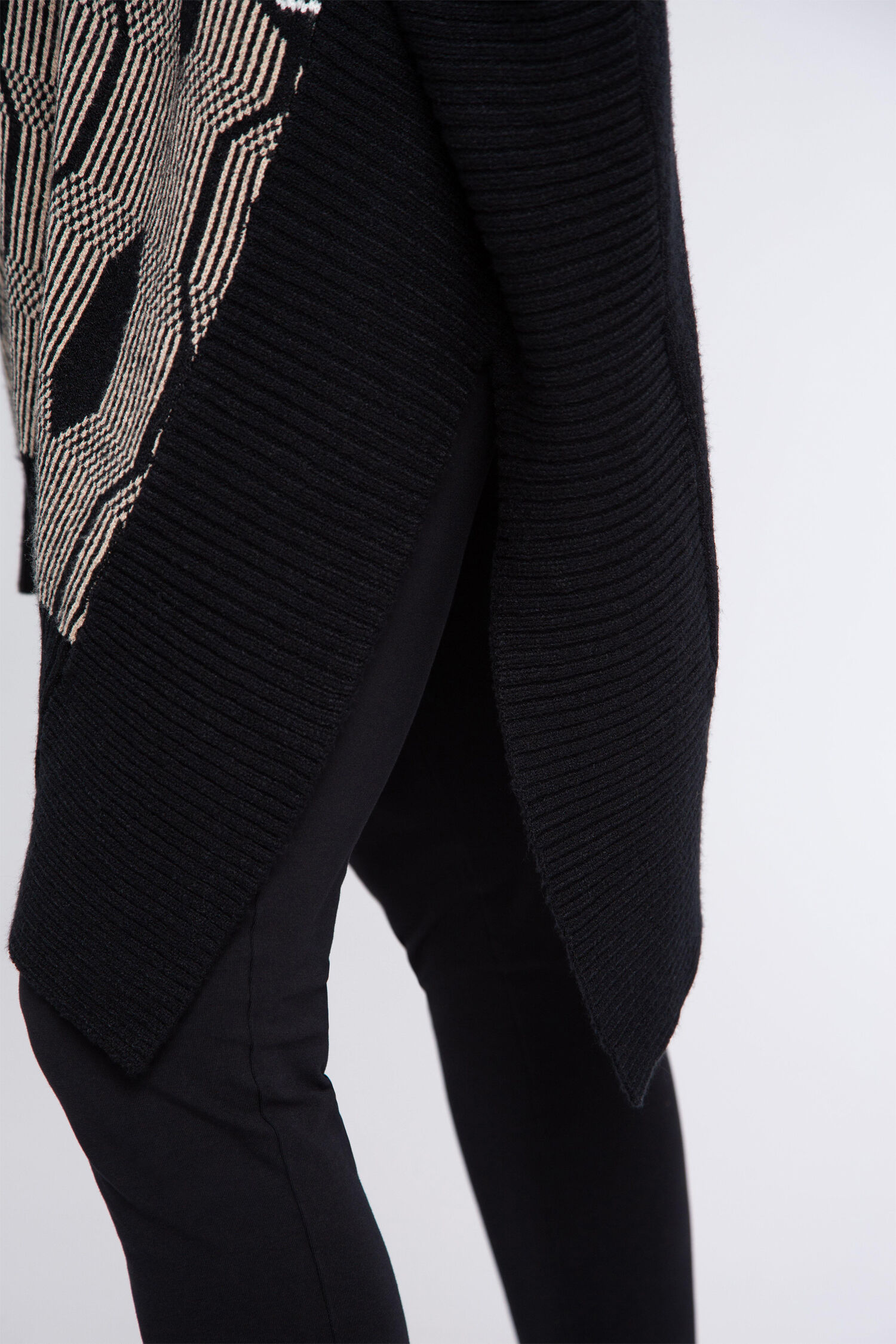 Turtleneck Poncho Sweater  Image 4