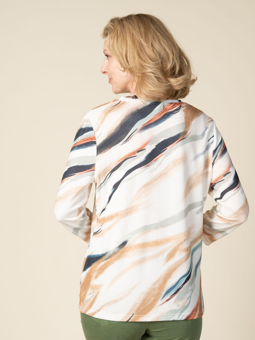 3/4 Sleeve V-Neck Sweater