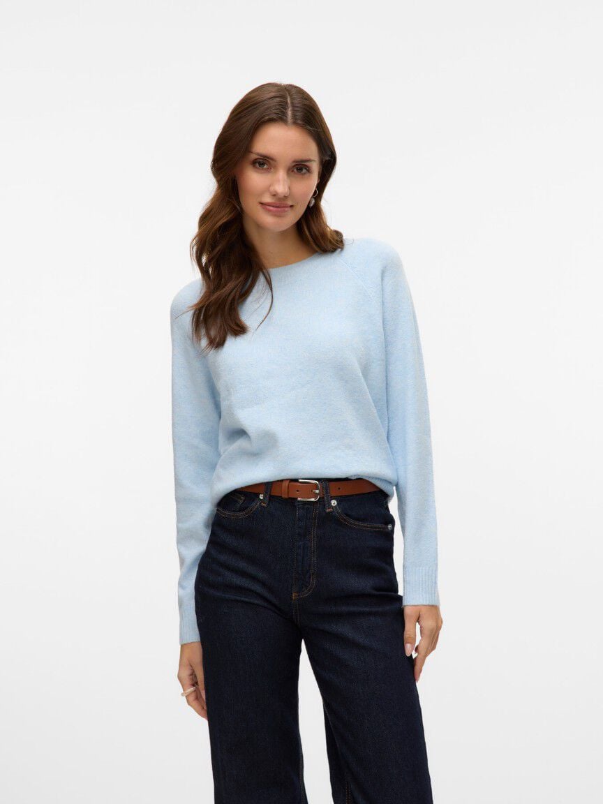 Crew Neck Knit Pullover
