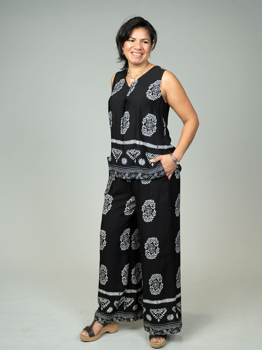 Pull On Pants With Tie Waist