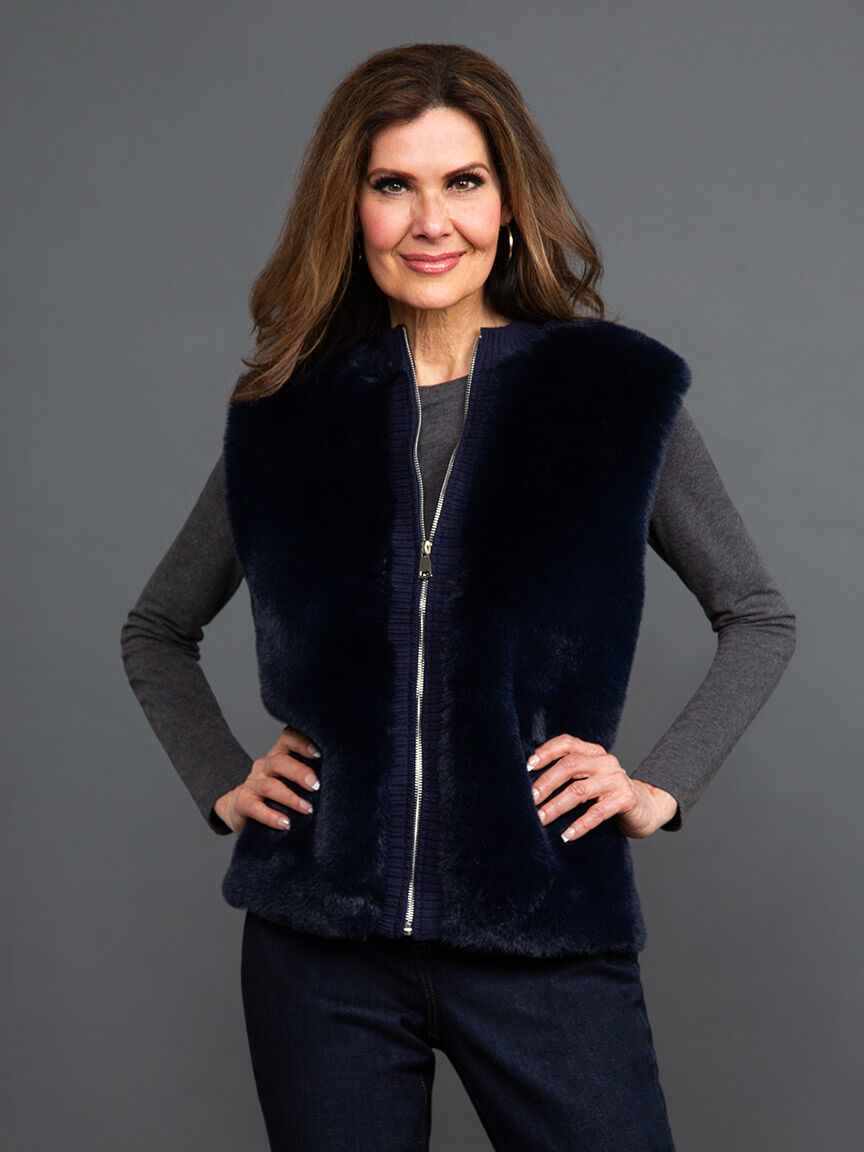 Faux Fur Vest Image 6