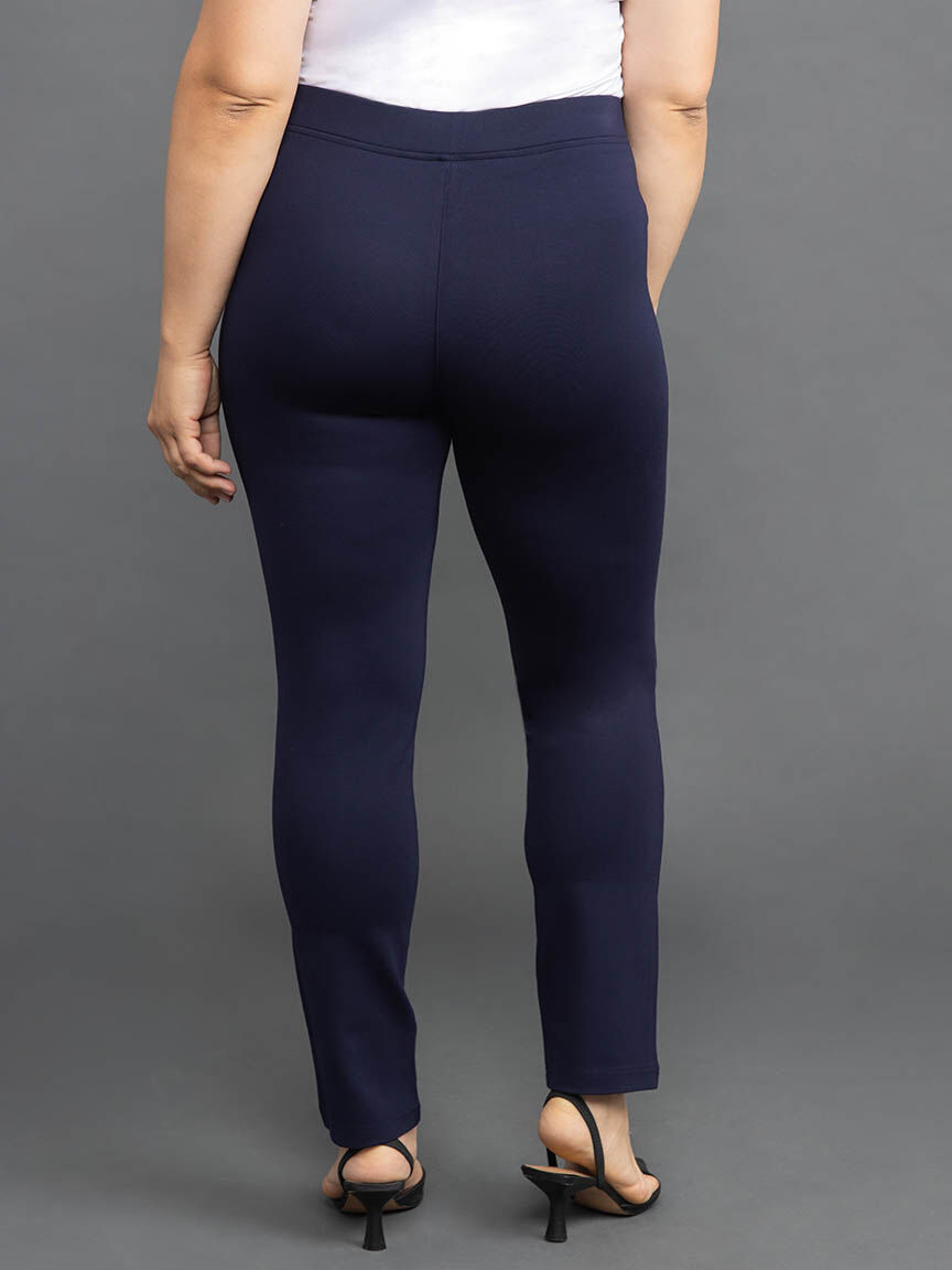 Pull On Pant with Bling  Border Print  Image 3