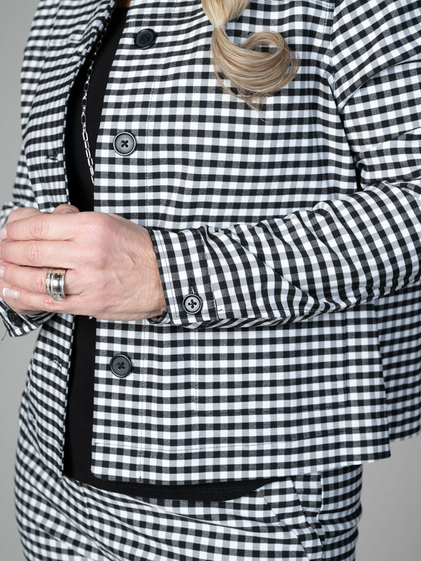 Long Sleeve Button Front Top With Pockets