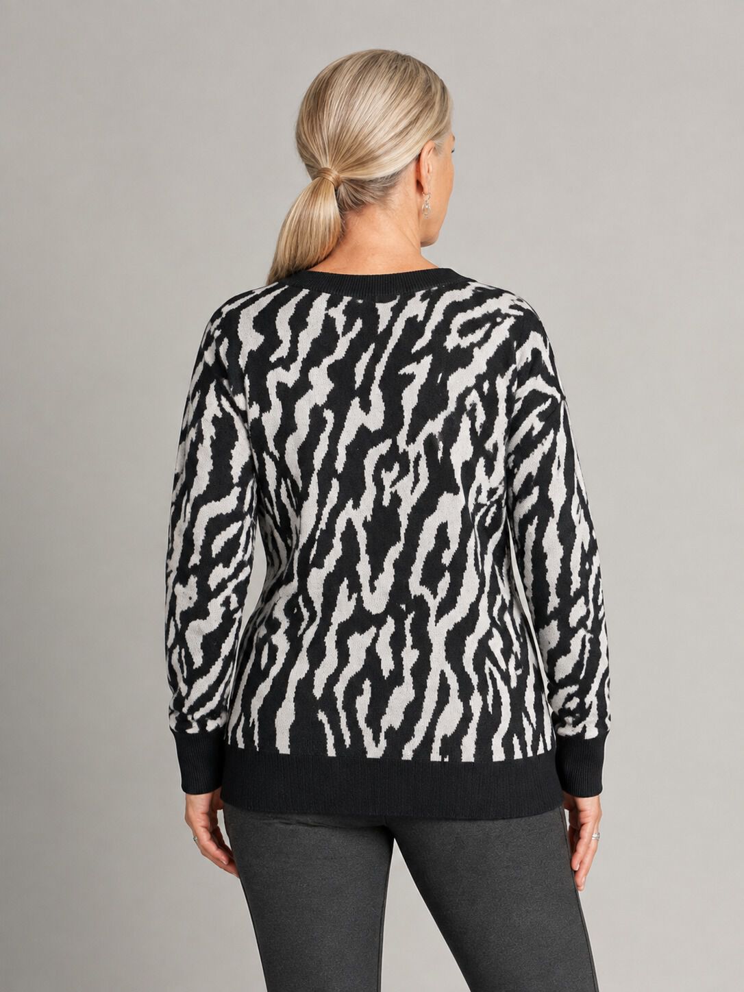 Printed Tunic Sweater
