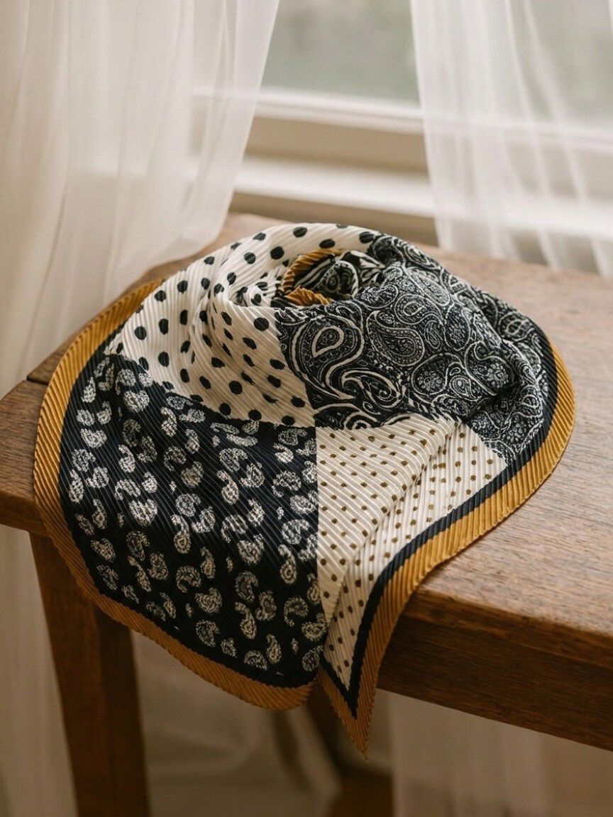 Square Pliss&eacute; Scarf