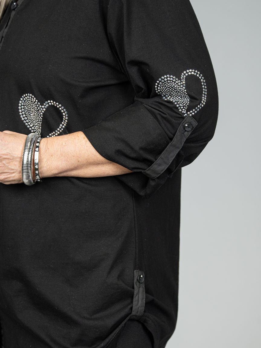 Blouse With Heart Hotfix