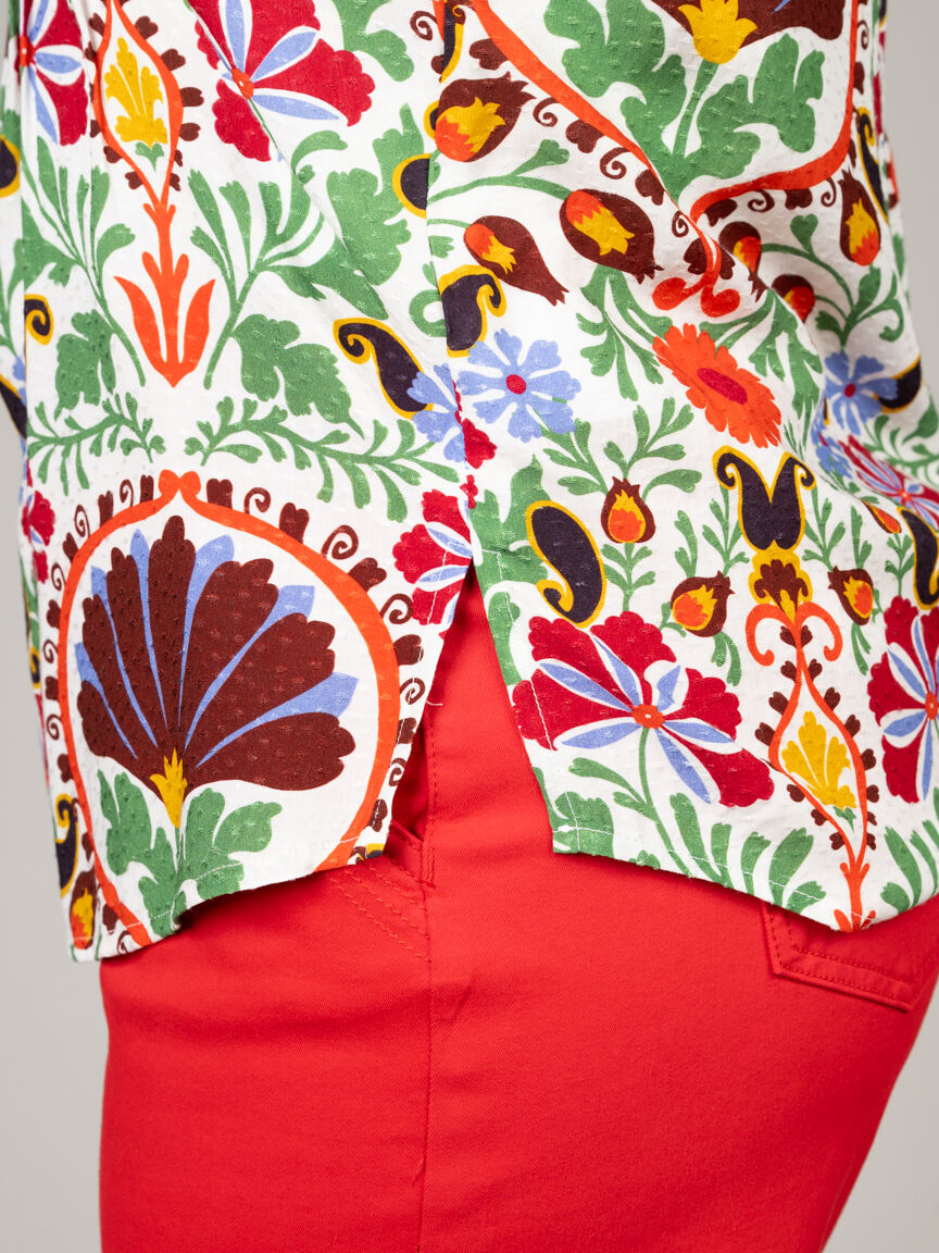 Sleeveless Blouse With Pintucks