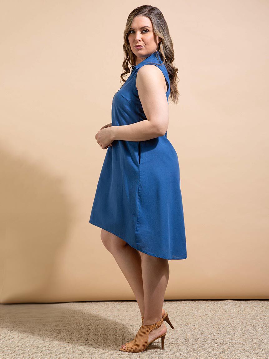 Quarter Zip Collared Dress Image 2