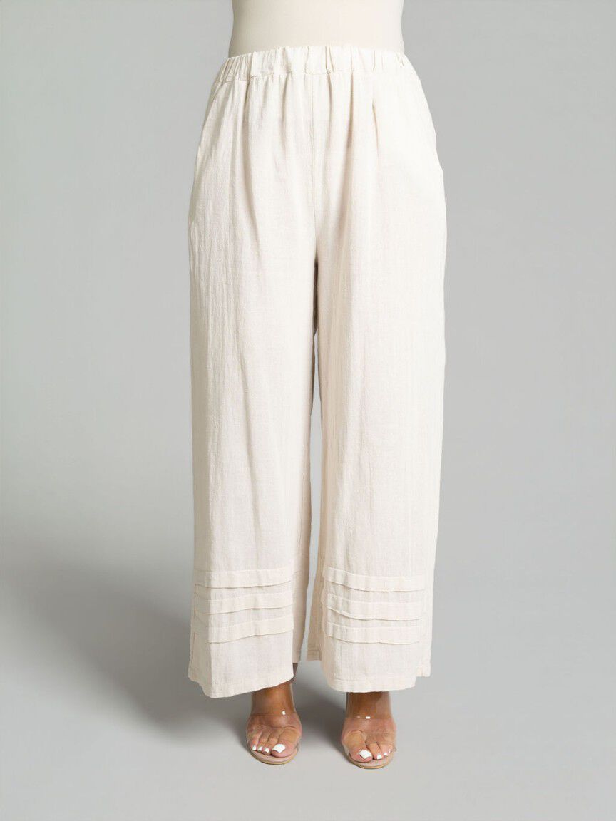 Wide Leg Pull-On Pants