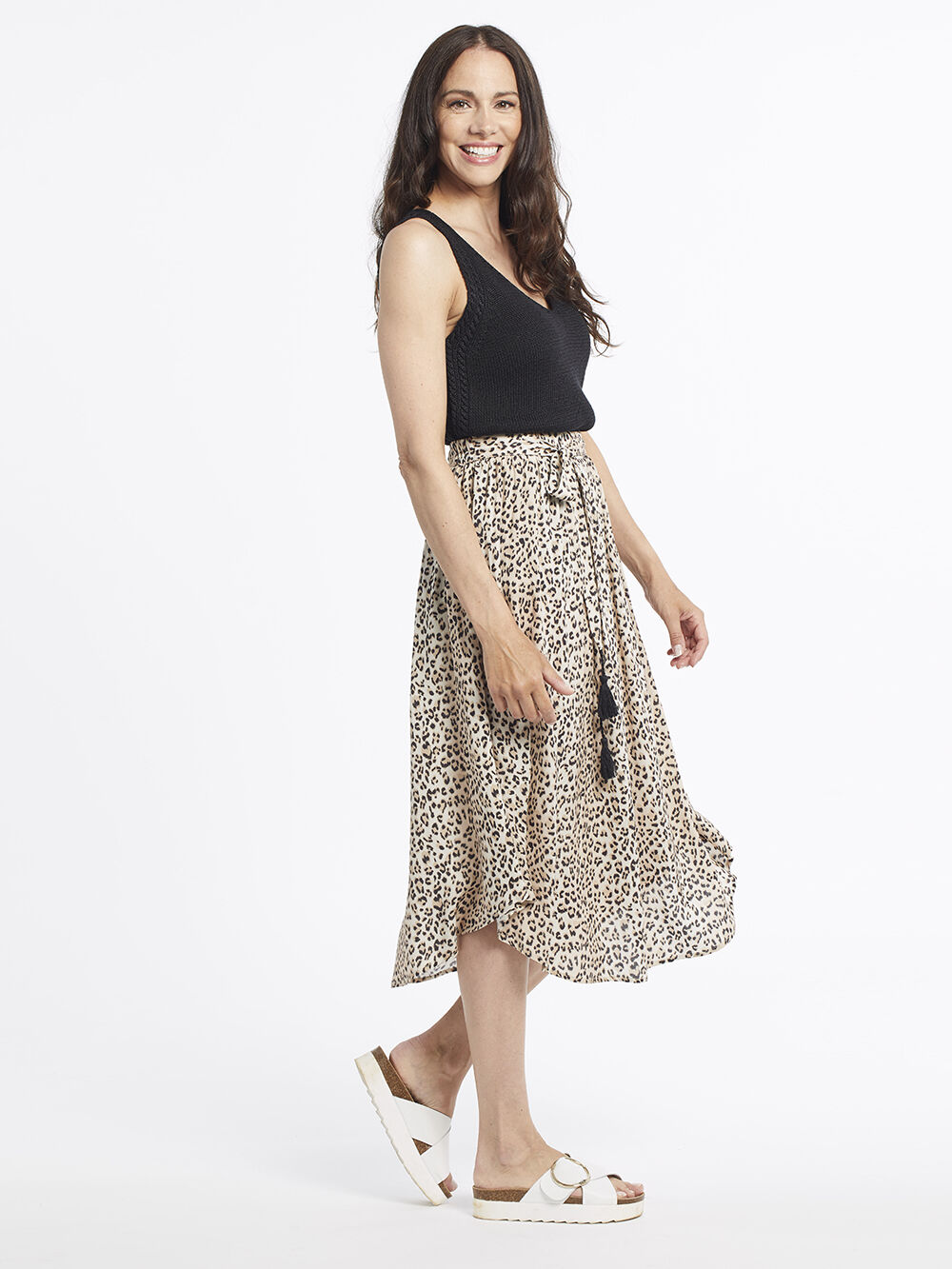 Leopard Tassel Skirt Image 2
