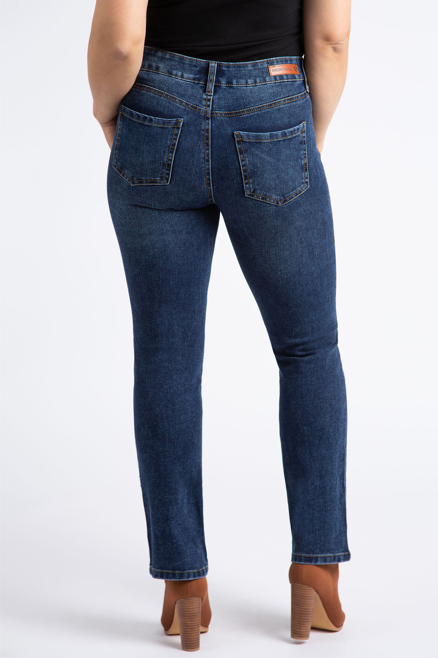 Taper High-Rise Ultra-Soft Stretch Jeans Image 3
