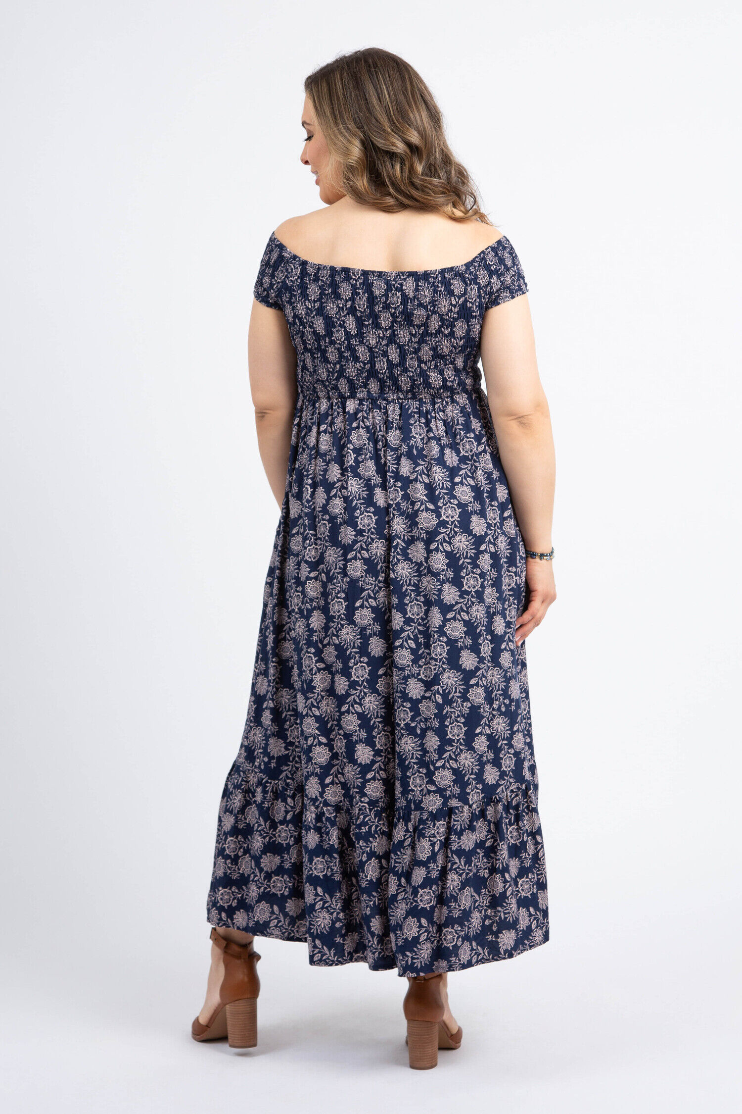 Smocked Chest Maxi Dress Image 3