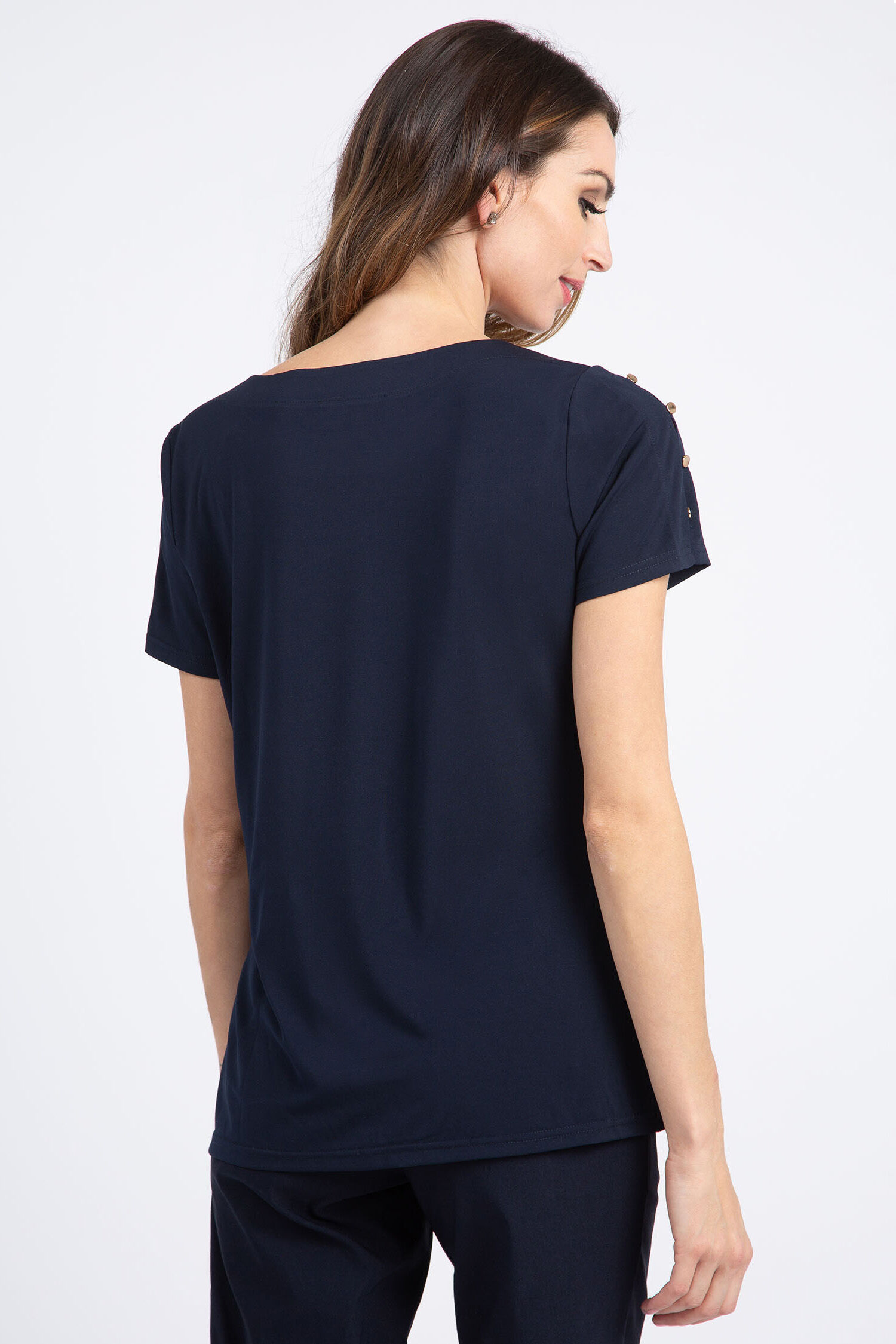 Button Sleeve Tee-Shirt  Image 3
