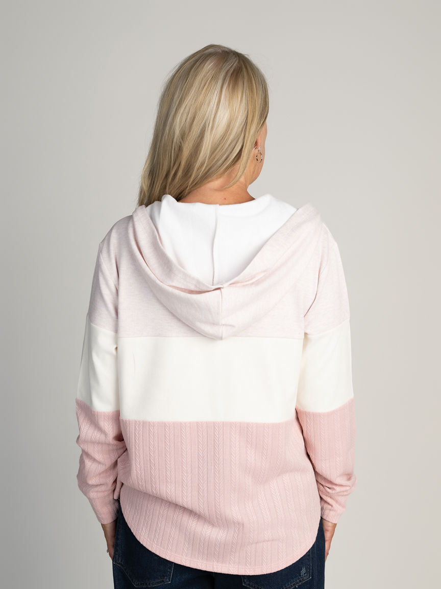 Lightweight Color Block Hoodie