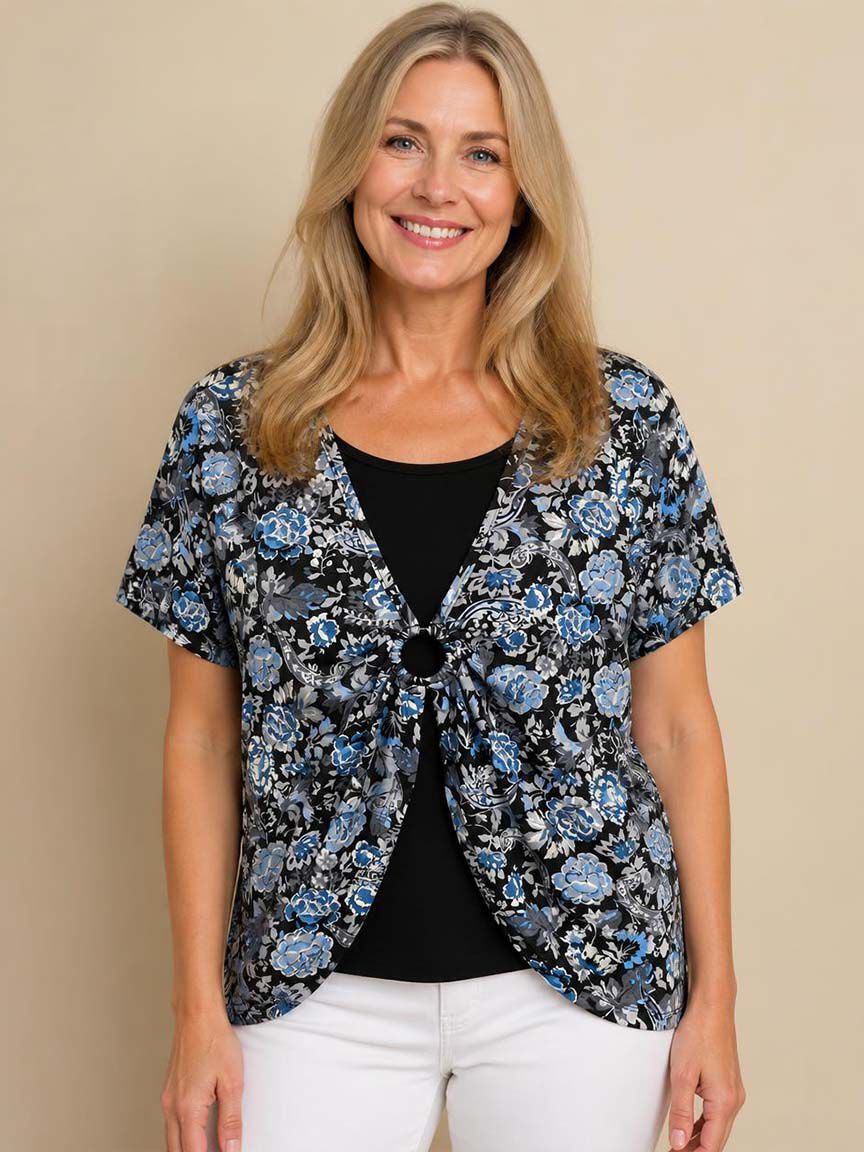 Short Sleeve Layered Top