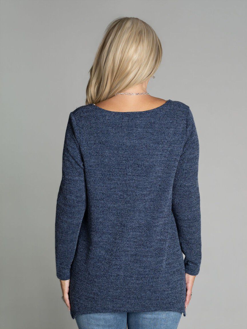 3/4 Sleeve Asymmetrical Hem Top