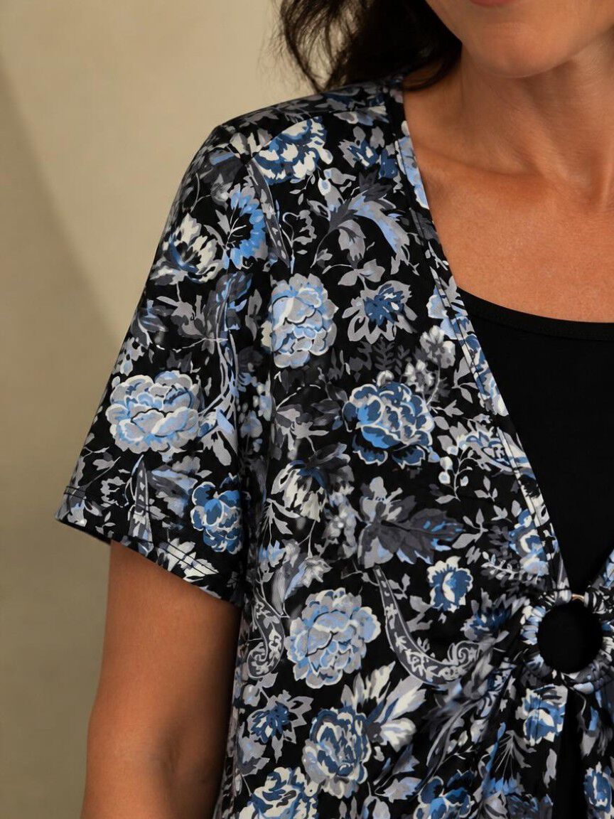 Short Sleeve Layered Top