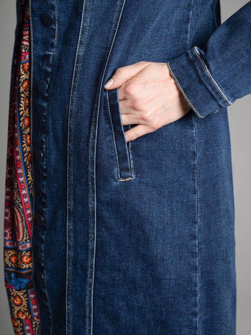 Long Denim Duster Jacket