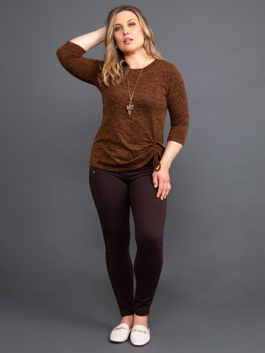 Pull-On Slim Leg Trousers Image 1