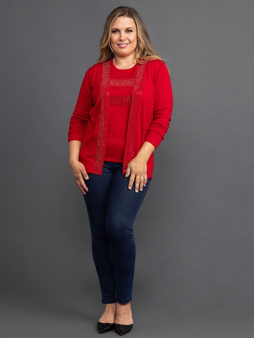 Sweater Twin Set with Hotfix Image 1