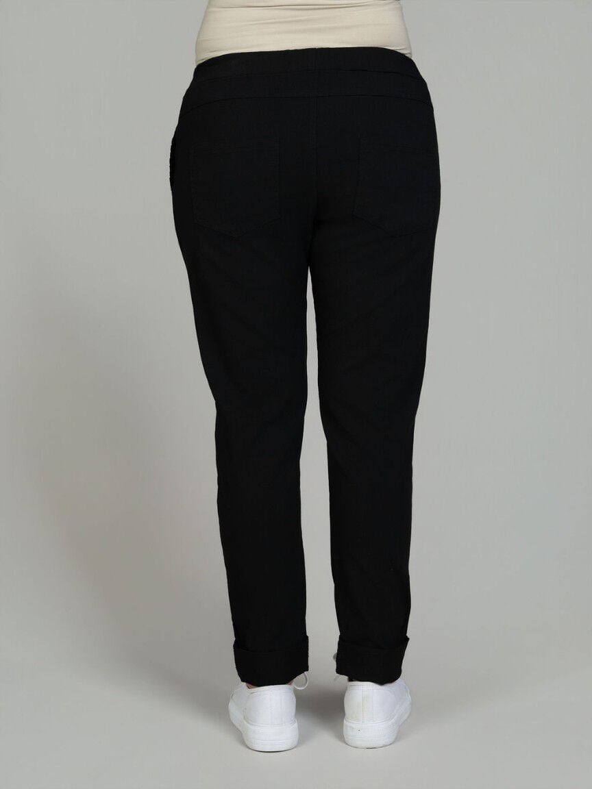 Pull-On Lurex Drawstring Cargo Pants