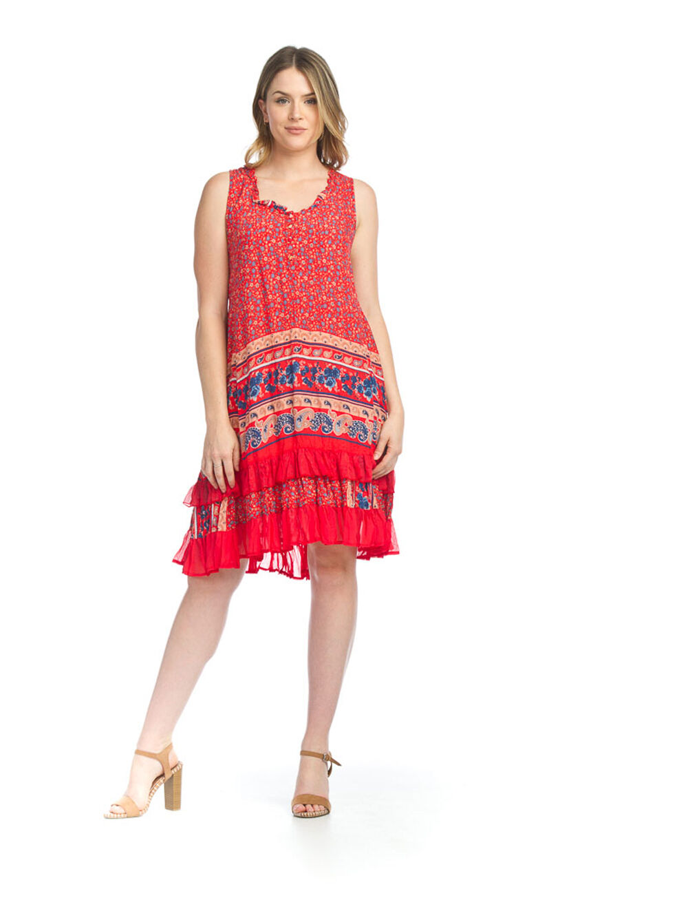 Boho-Chic Ruffle Dress
