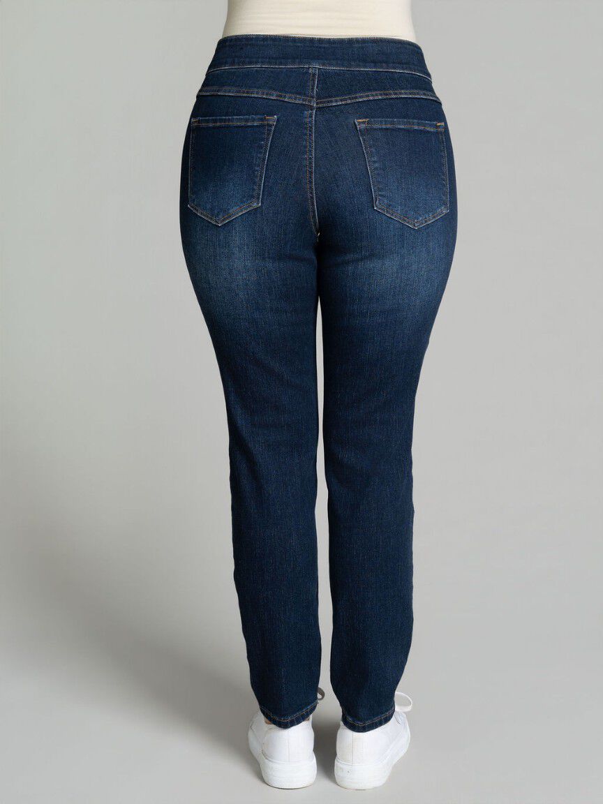 Eco-Friendly Audrey Pull-On Straight Jeans