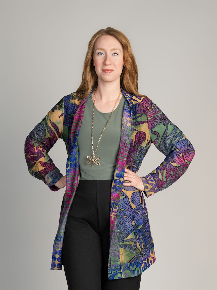 Burnout Open Front Cardigan