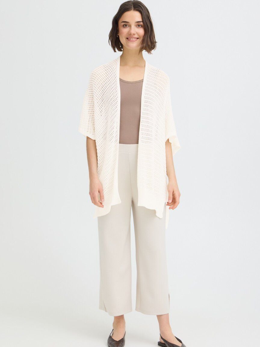 Open Front Knit Poncho