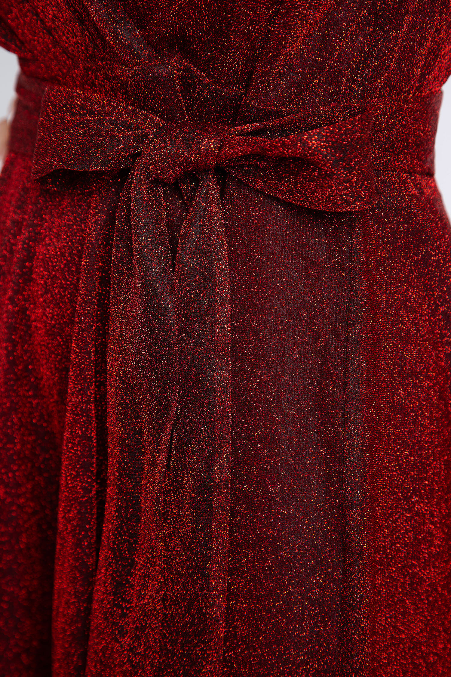 Knee Length Metallic Dress Image 4