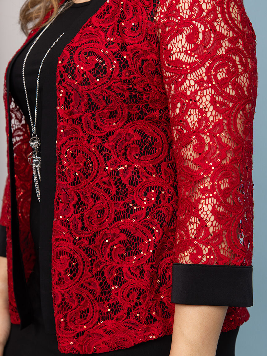 Twin Set Knee Dress W Necklace Image 5