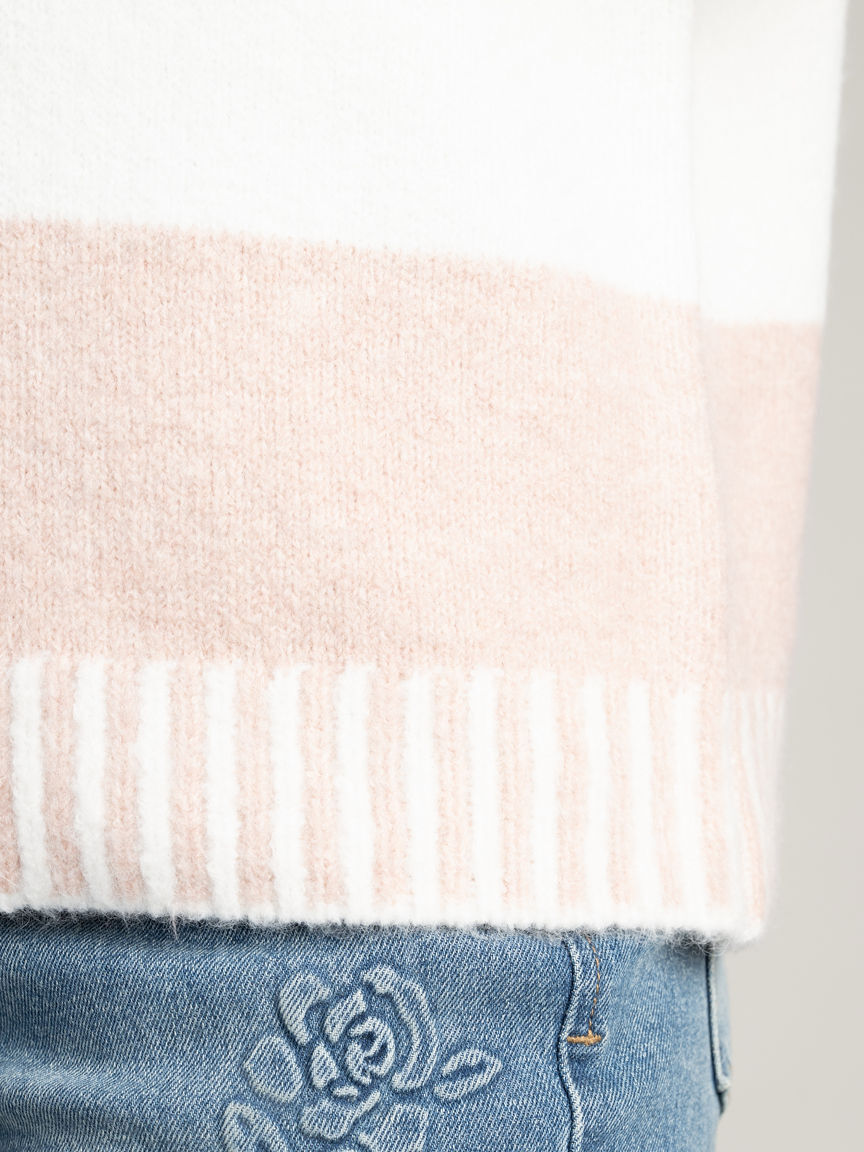 Chunky Stripe Knit Sweater