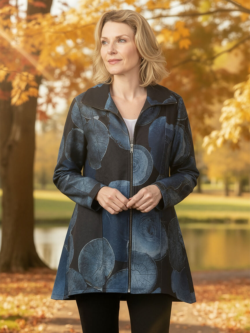 Long Sleeve Zip-Up Printed Jacket