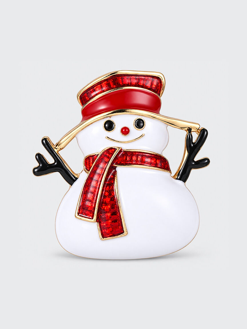 Smiling Snowman Pin