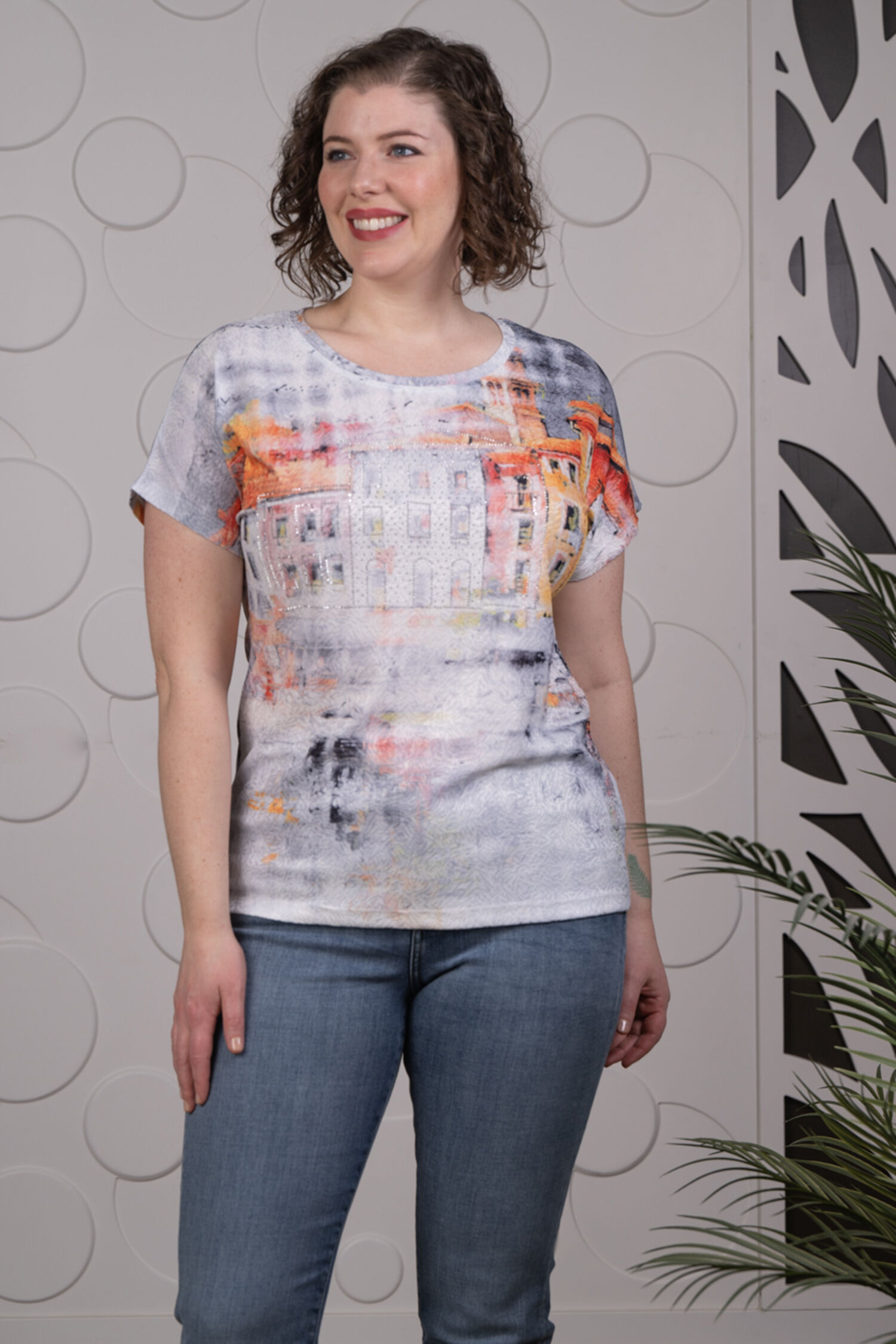 Embellished Cap Sleeve Top Image 1