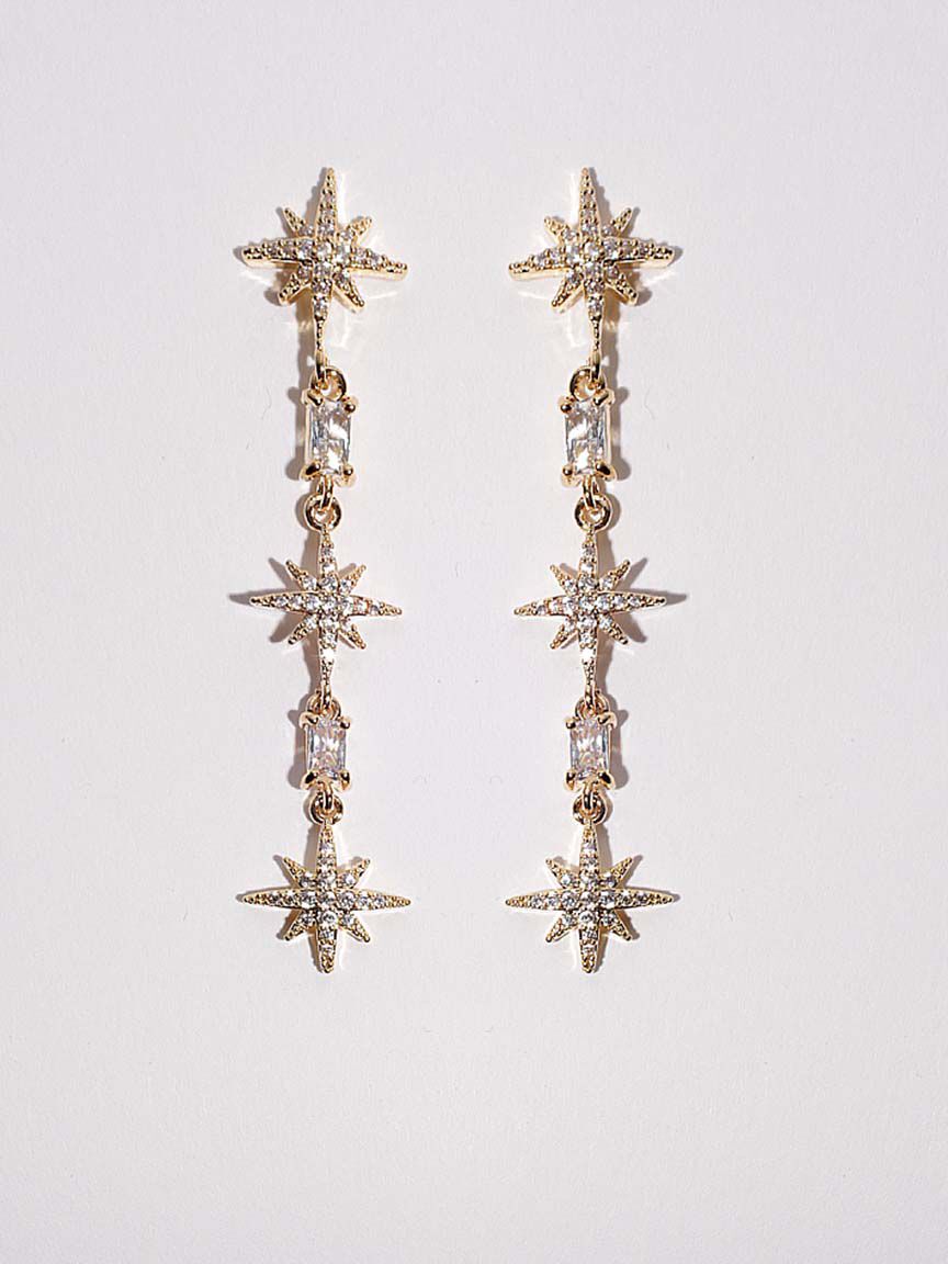 Cascading Stars Stud Earrings Image 1