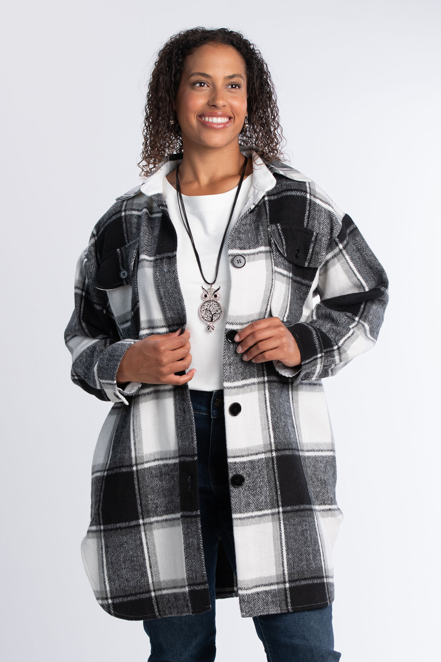 Plaid Shacket Image 1