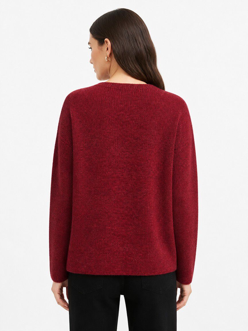V-Neck Knit Sweater