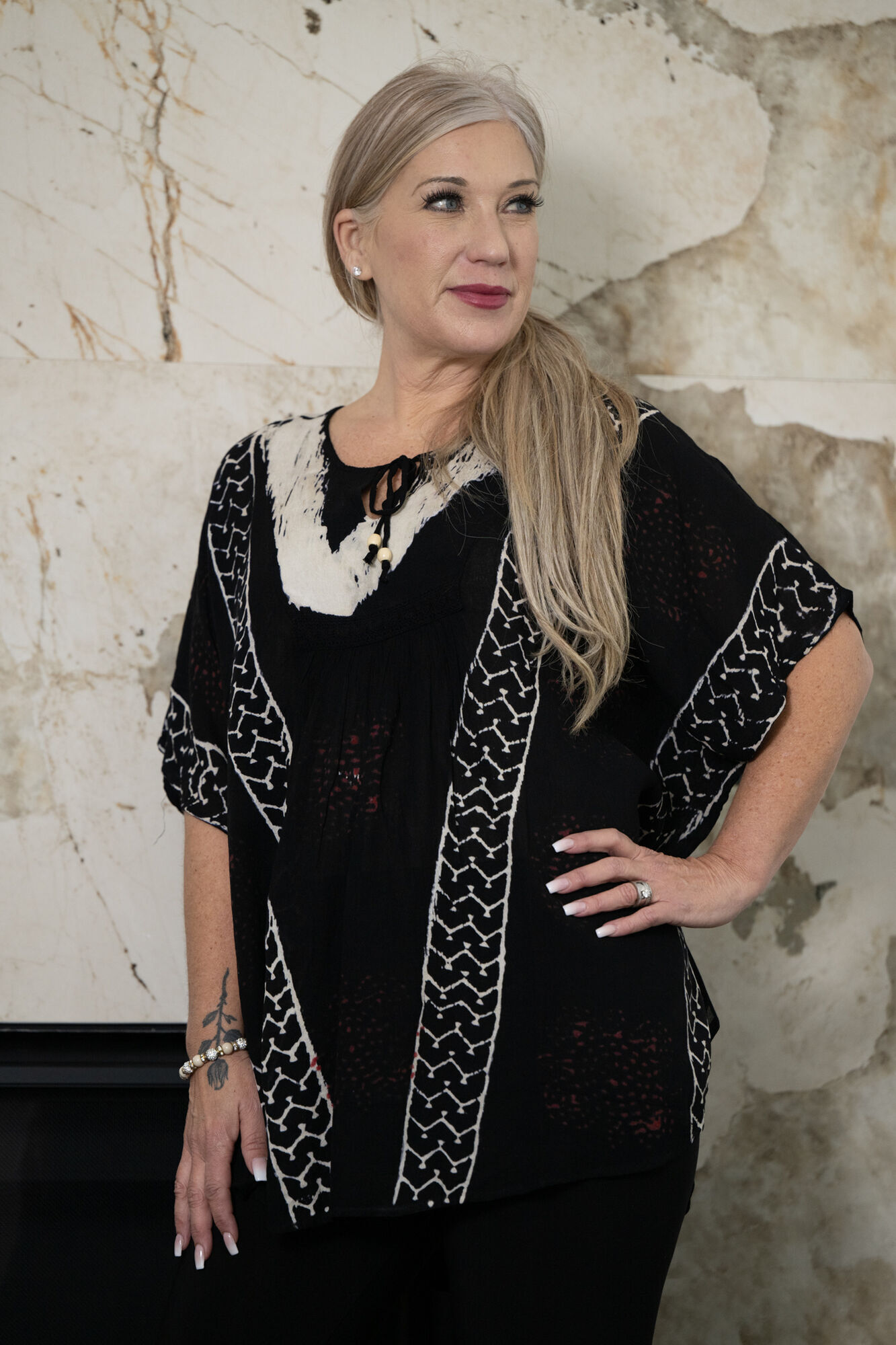 Square Poncho Flare Shirt  Image 1