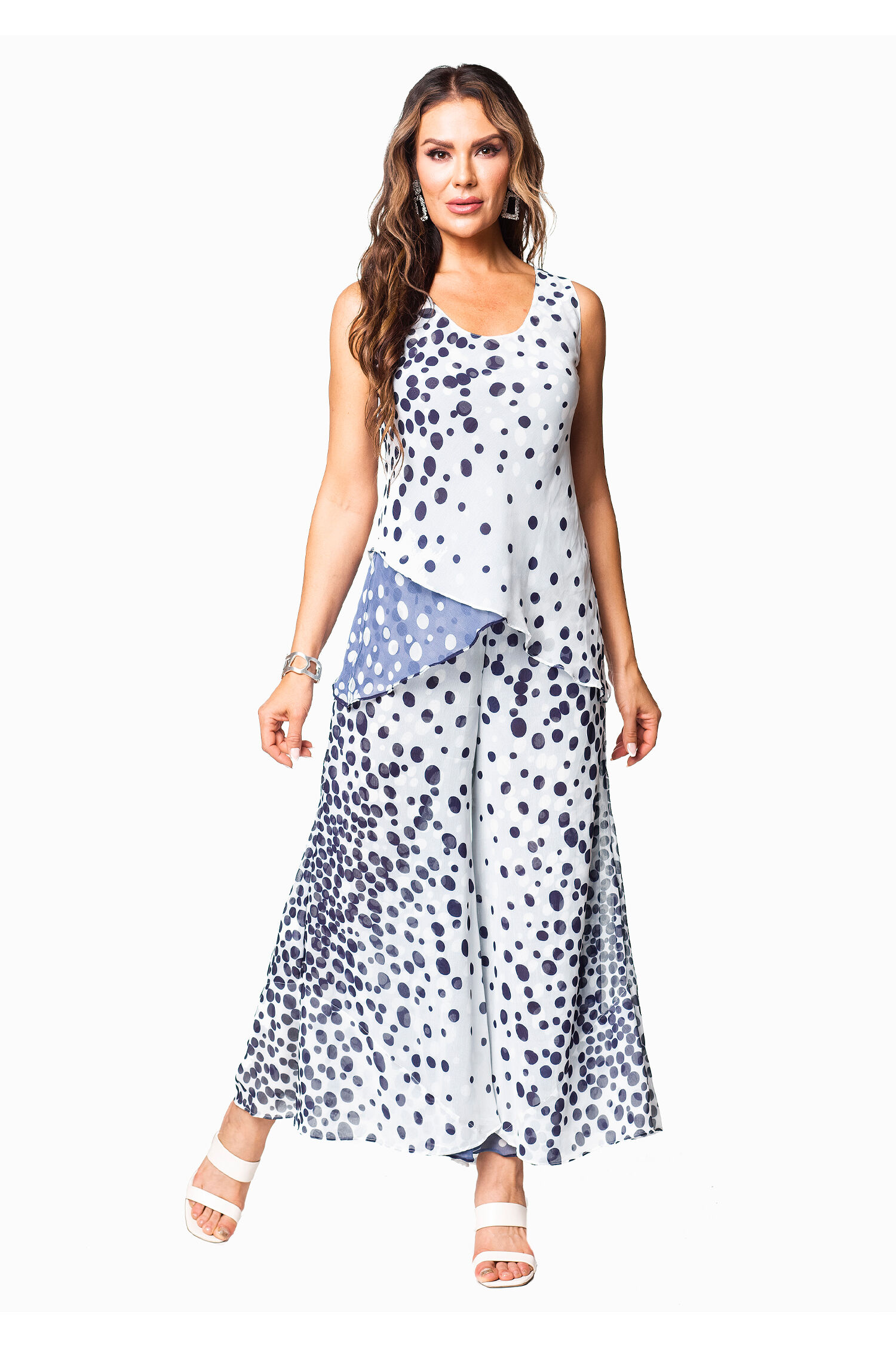 Reversible Sleeveless Polka Dot Top Image 2