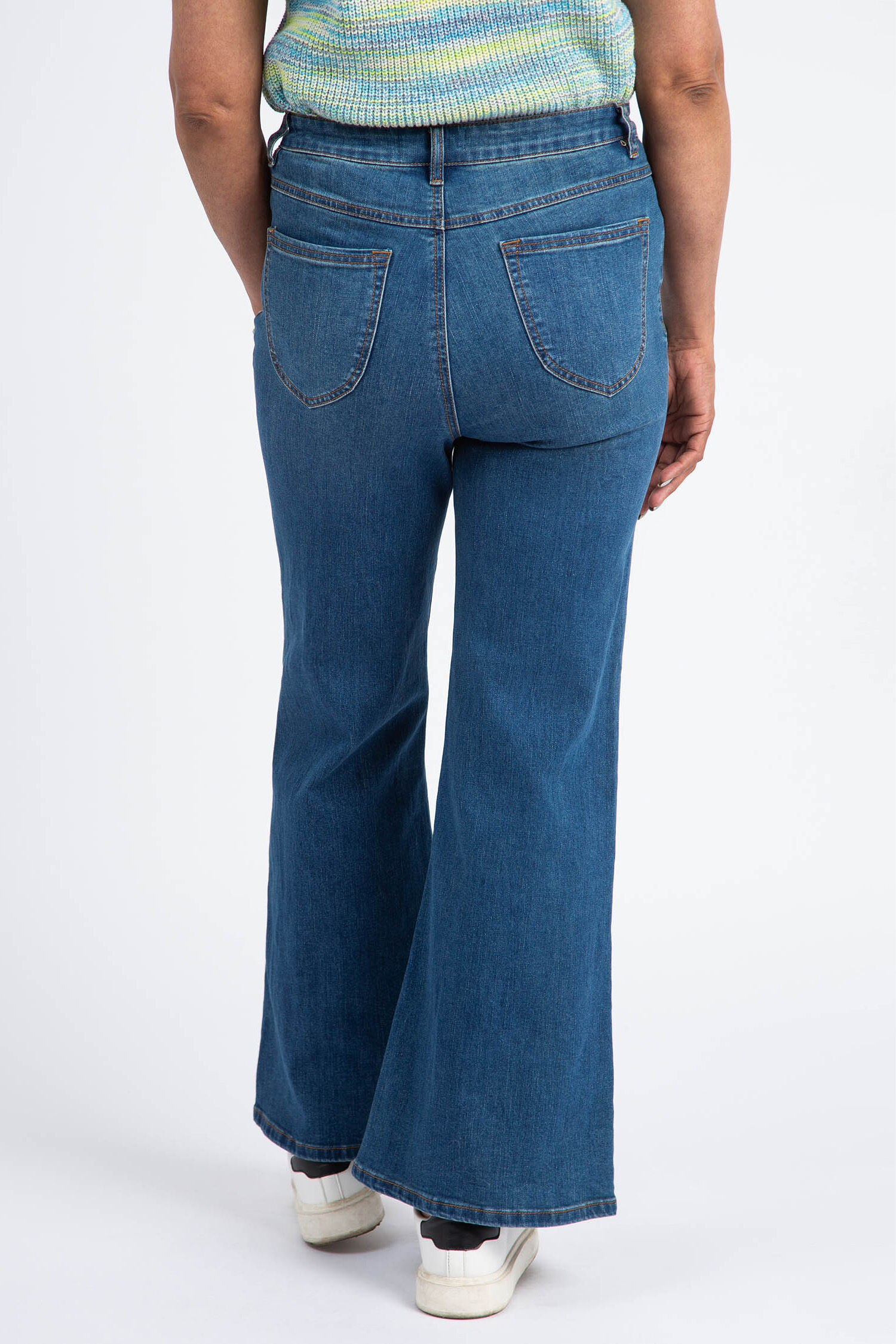 Brooke High Rise Palazzo Jean Image 3