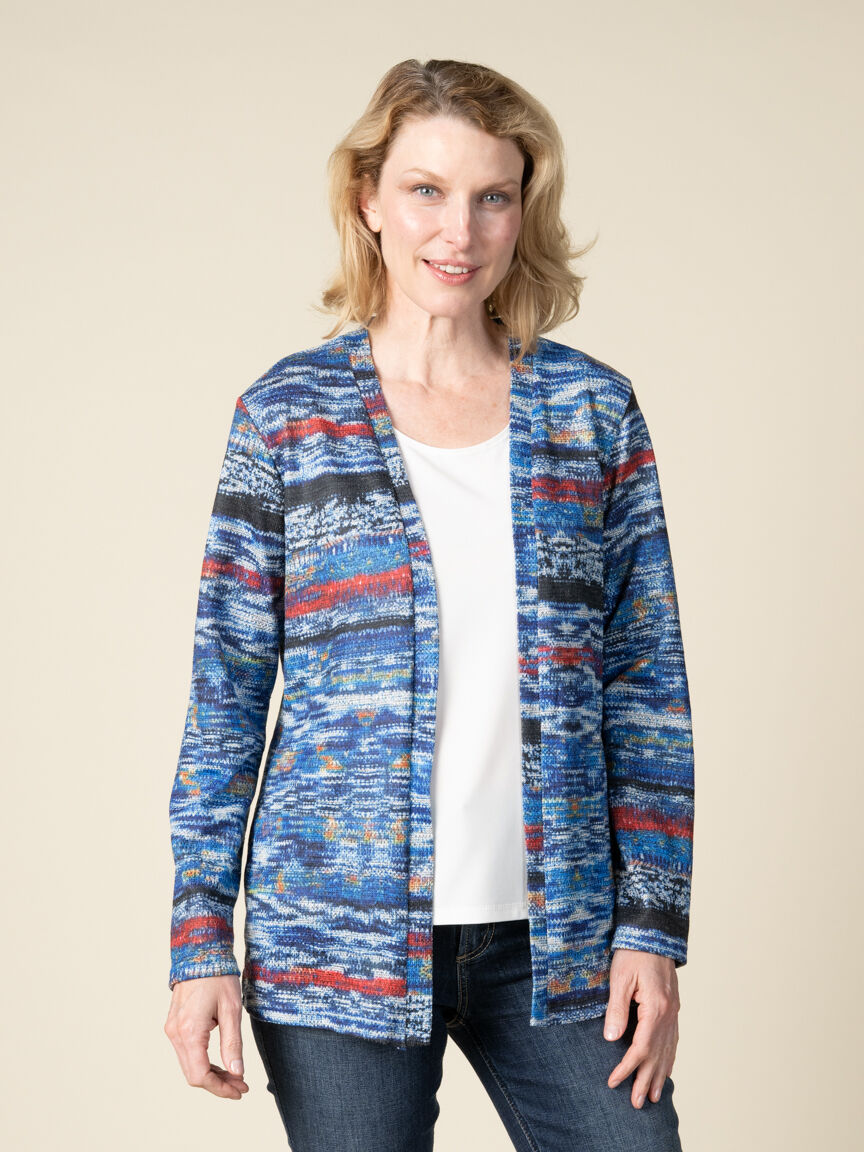 Long Sleeve Open Front Cardigan