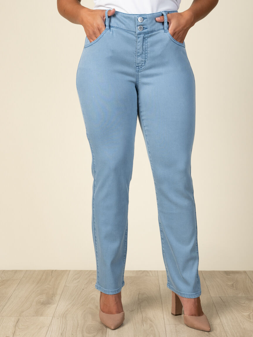 Mid Rise 5 Pocket Jeans
