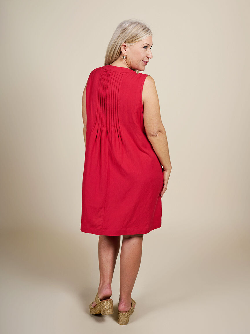 Linen Blend Sleeveless Dress  Image 2