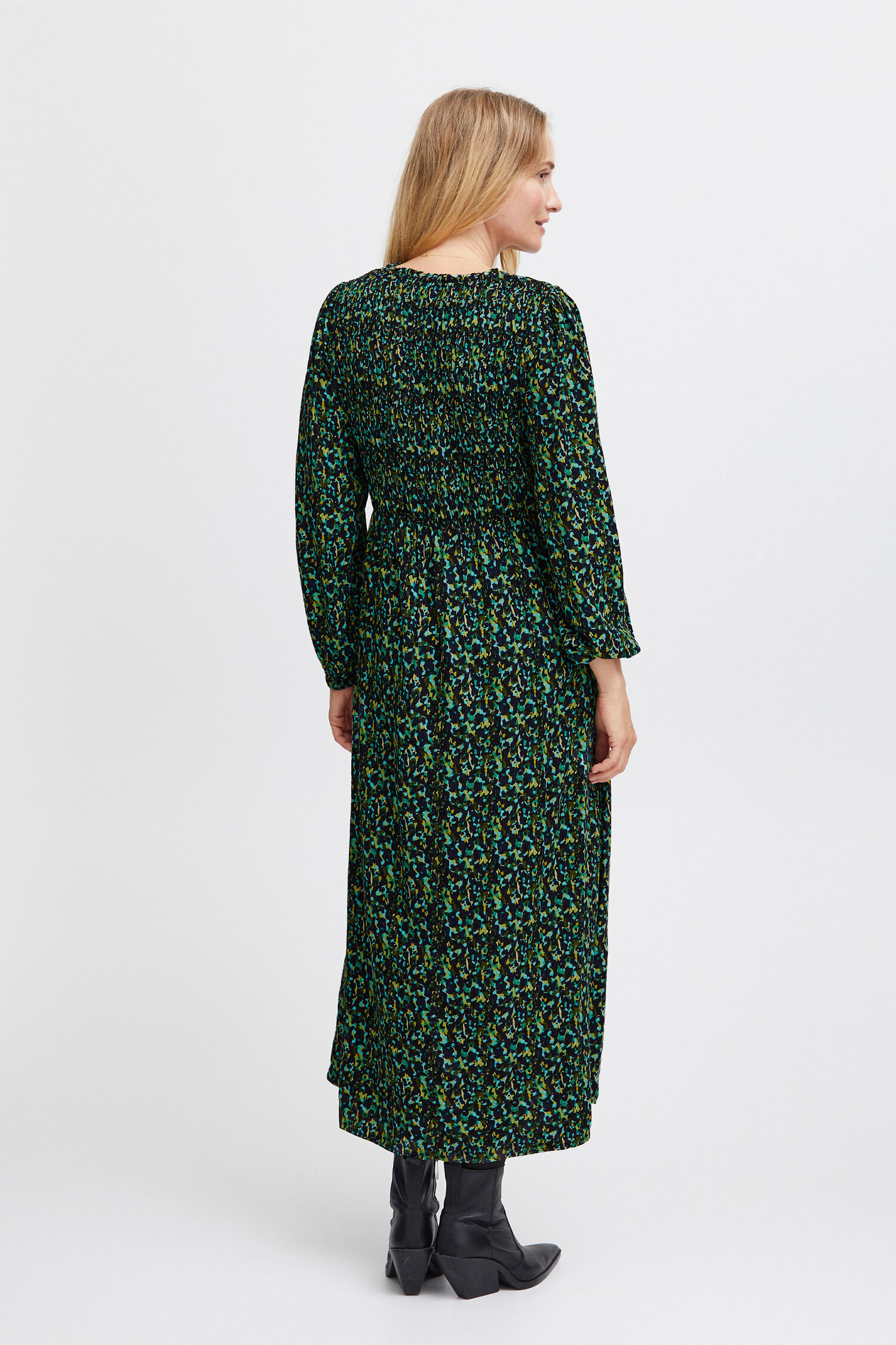 Ballon Sleeve Maxi Dress Image 2