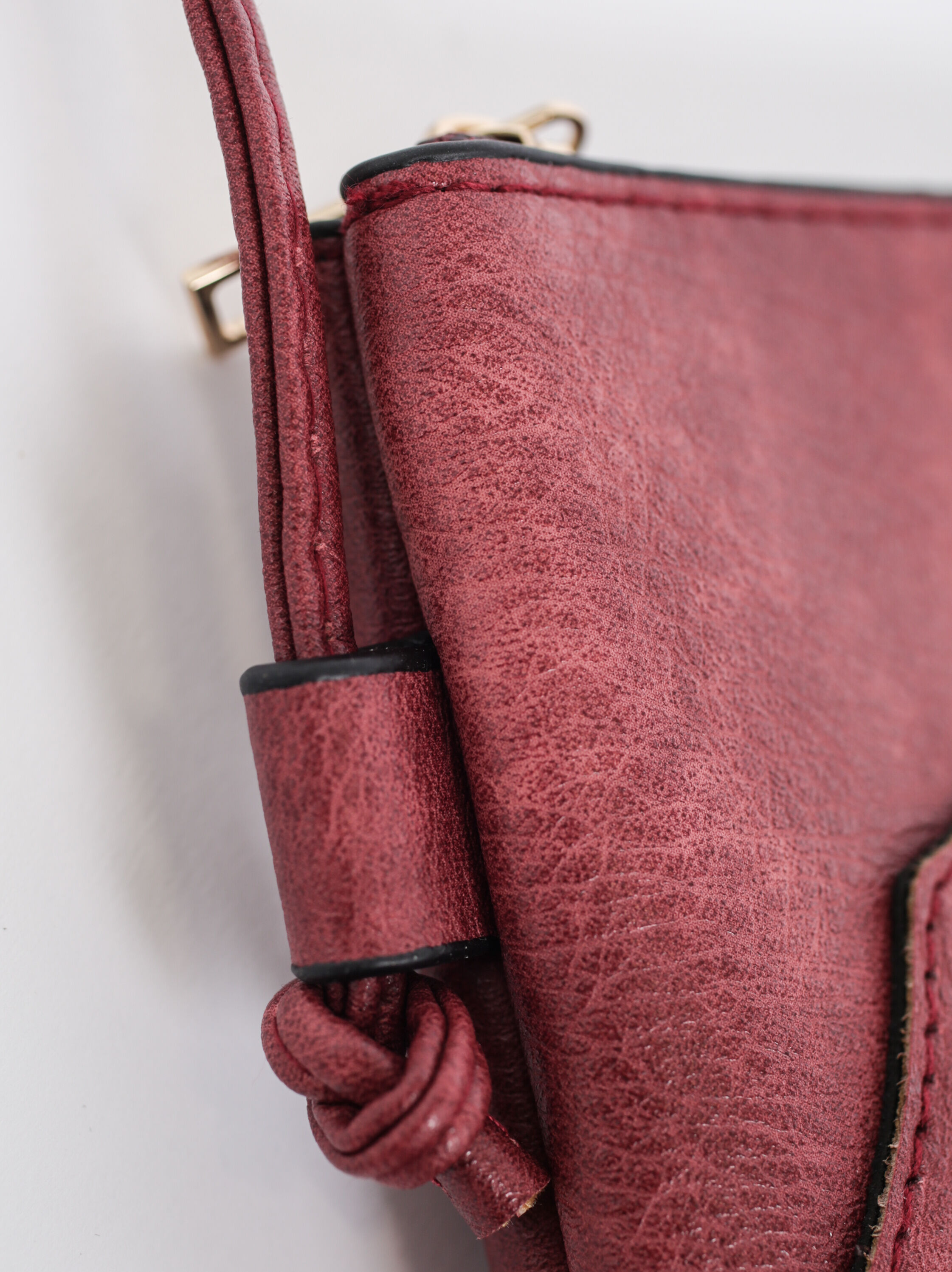 Burgundy Crossbody Bag Image 3