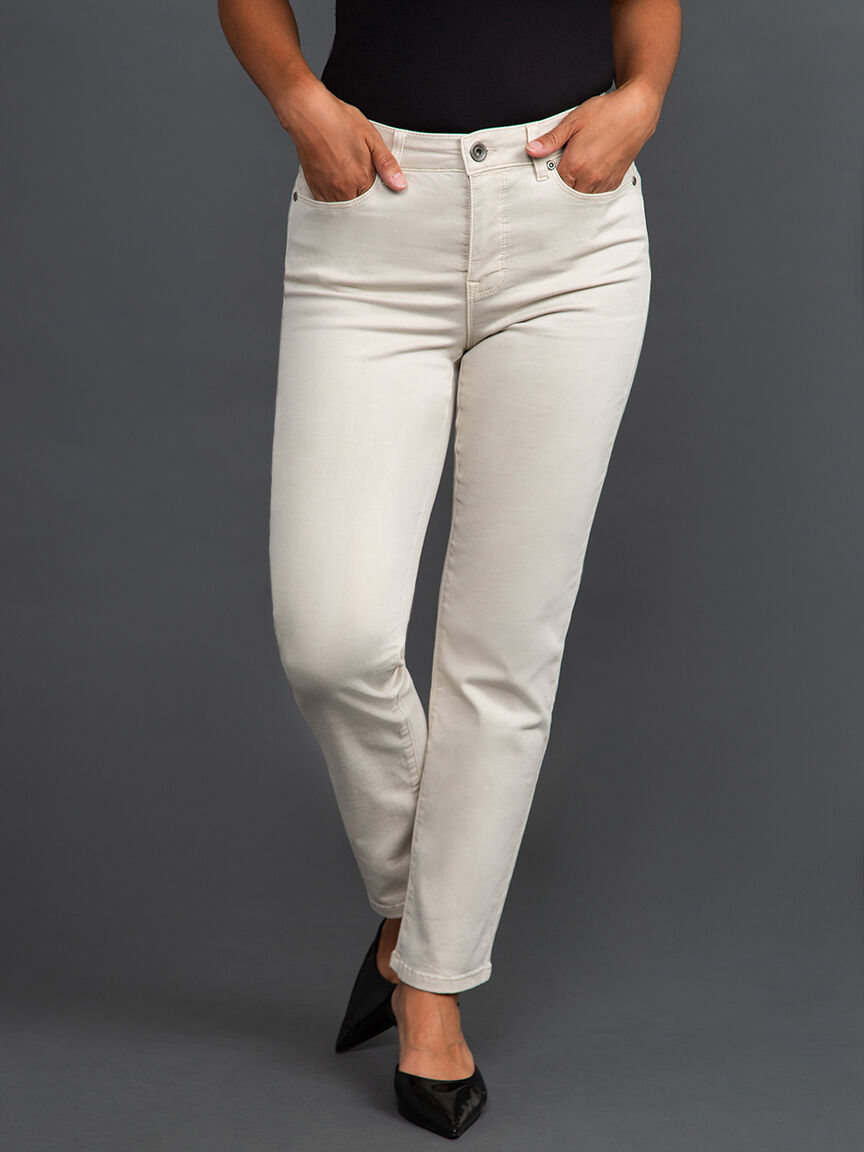 Petite 5 Pocket Colored Jeans Image 2