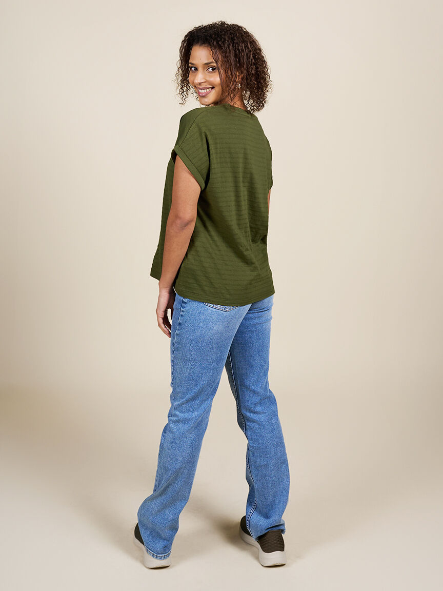 Short Sleeve Organic Cotton Top Image 3