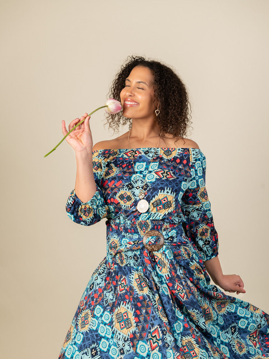 Off Shoulder 3/4 Sleeve Top Image 3