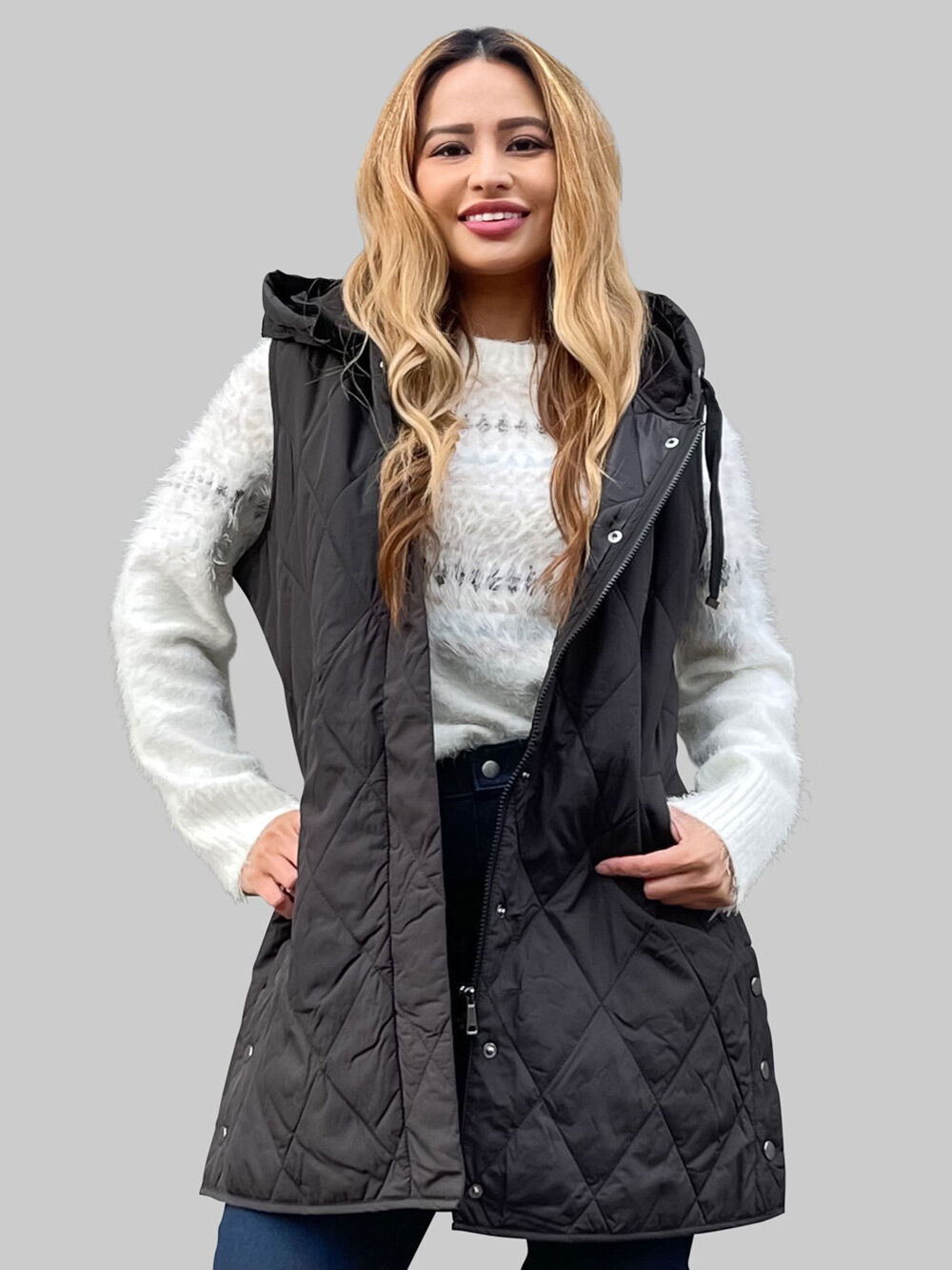 Ultra Lightweight Hoodie Vest Image 1